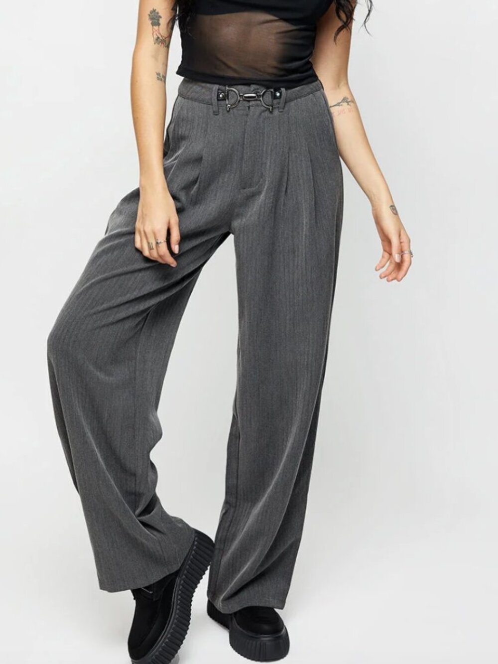 Disturbia- Herringbone Tailored Trouser
